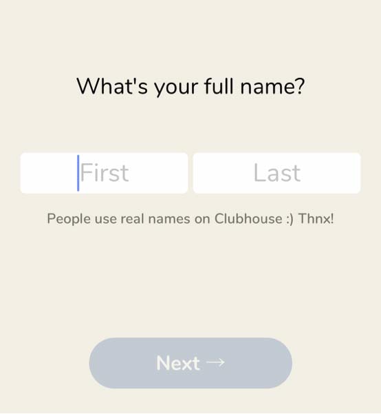 clubhouseのアカウント登録方法